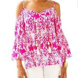 Lilly Pulitzer Alanna Top, Tons of Fun in Magenta